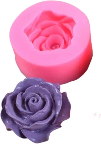 Miniatura 5 de BeeSpring Flower Bloom Rose Shape Silicone Fondant Soap 3D Cake Molds Cupcake Jelly Candy Chocolate Decoración Moldes Herramienta para hornear