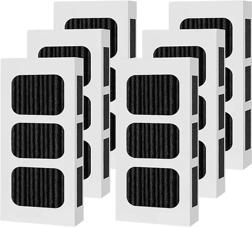 Paquete de 6 filtros de aire de repuesto para refrigerador PAULTRA2, compatible con Frigidaire Pure Air Ultra 2, Pure Air Ultra II, Pureair Ultra II