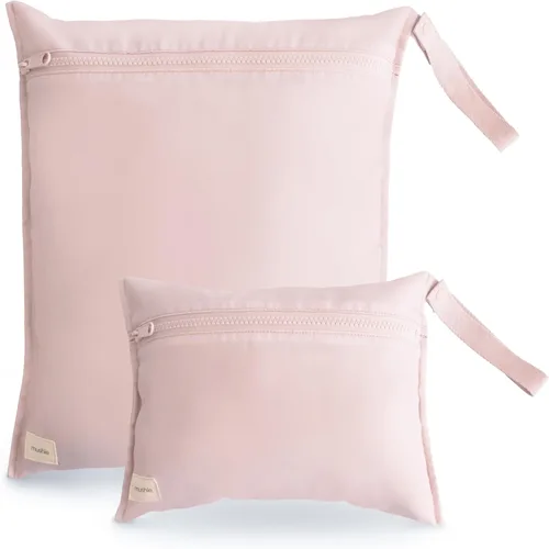 Miniatura 16 de mushie - Bolsas resistentes al agua para artículos húmedos Bolsas reutilizables grandes y pequeñas para artículos de bebé y viajes Bolsillos
