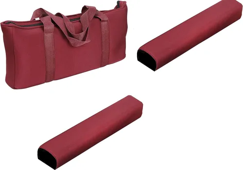 Miniatura 2 de HNDTEK American Mah Jongg, Western Mah Jong Set Bolsa de transporte suave con 2 bastidores combinados y soporte para azulejos (bandejas) Envoltura