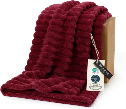 Miniatura 60 de Bedsure GentleSoft - Manta de forro polar azul para sofá, mantas suaves y acogedoras para mujer, lindas mantas pequeñas para niñas, azul claro, 108