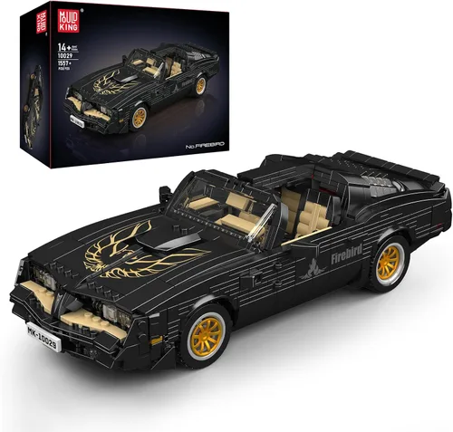 Mould King 10029 - Juegos de construcción de autos deportivos técnicos, más de 1557 piezas, modelo de automóvil muscular Firebird, juguete de