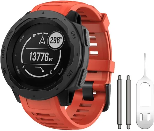 Miniatura 7 de NotoCity Correa de repuesto para Garmin Instinct, correa de repuesto de silicona suave, solo compatible con Instinct Sports GPS Smart Watch