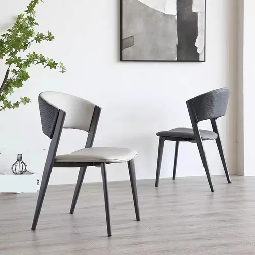 Miniatura 7 de Silla de escritorio cómoda Silla de comedor simple y moderna Silla de lujo ligera Silla de respaldo para el hogar Silla de comedor nórdica Silla