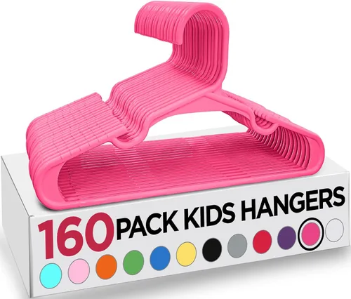Miniatura 60 de Utopia Home Paquete de 20 Perchas para Niños - Perchas de Plástico para Bebé de 11.5 Pulgadas para Armario - Perchas para Niños para Ropa y Percha
