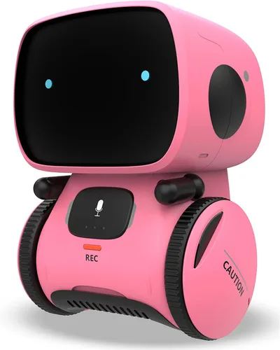 Miniatura 10 de KaeKid Robots para niños, robótico inteligente interactivo con sensor táctil, control de voz, reconocimiento de voz, canto, baile, repetición