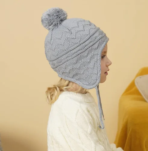 Miniatura 4 de Connectyle - Gorro de invierno con forro polar para niños y niñas
