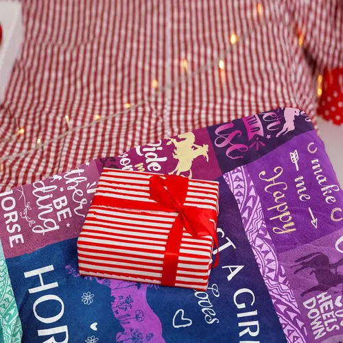Miniatura 6 de Regalos de caballos para niñas y mujeres, manta de 60 x 50 pulgadas, regalos de cumpleaños de Navidad para amantes de los caballos Caballo morado