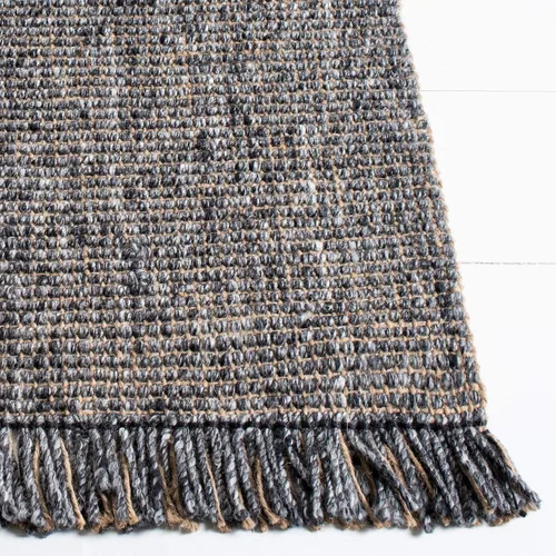 Miniatura 8 de SAFAVIEH Natural Fiber Collection - Alfombra decorativa de 2 x 3 pies, carbón y natural, yute tejido a mano, ideal para zonas de alto tráfico