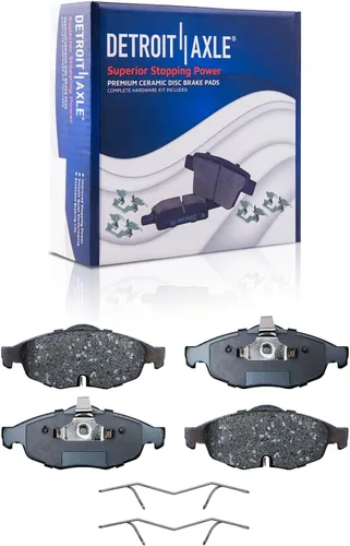 Miniatura 4 de Detroit Axle - Kit de freno delantero para Dodge Stratus Chrysler Sebring 2001-2006, rotores de freno de disco pastillas de freno de cerámica
