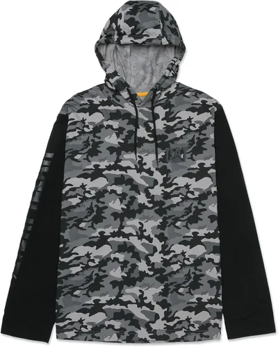 Miniatura 12 de Caterpillar Camisas largas con capucha para hombre con protección UPF 50, control de humedad y logotipo de gato en la manga
