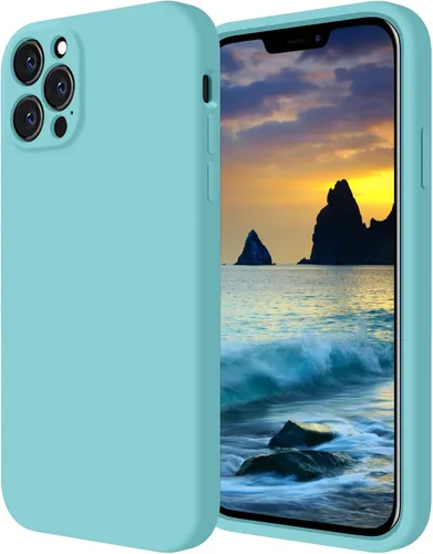 Miniatura 24 de FireNova Funda diseñada para iPhone 12 Pro, funda de silicona [protección de cámara] con forro de microfibra suave antiarañazos, 6.1 pulgadas