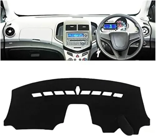 Miniatura 2 de DOUKI Cubierta de salpicadero para Chevy para S/onic para Aveo 2012-2016 salpicadero cubierta parasol proteger alfombra antirreflejos