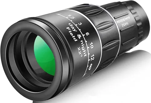 Pankoo Telescopio monocular HD 16 x 52, monoculares compactos de alta potencia 2023 para adultos y niños, alcance monocular HD para observación de