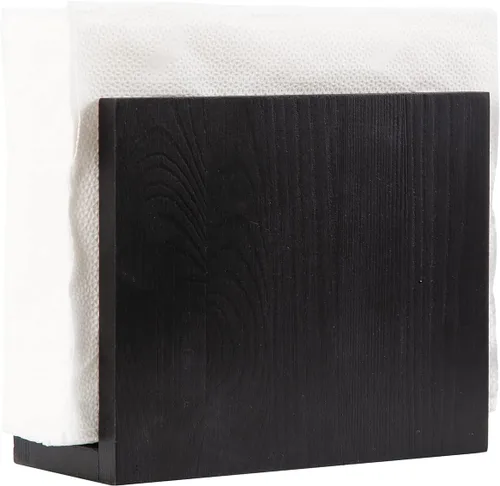 Miniatura 2 de Servilletero de papel de madera rústica, dispensador de almacenamiento de servilletas para mesas, accesorios de oficina de cocina para restaurantes