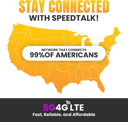 Miniatura 6 de SpeedTalk Data Only - Tarjeta SIM prepagada para Estados Unidos 2 GB durante 30 días Red 5G/ 4G LTE para IoT, rastreadores GPS, tabletas
