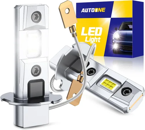 Miniatura 8 de AUTOONE Bombillas LED antiniebla H8 H11 H16 o DRL, 6000 K blancas superbrillantes para repuesto de luces antiniebla de automóvil, 50000 horas