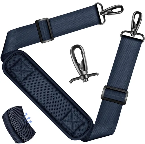 Miniatura 85 de ZINZ Correa de hombro universal de 59 pulgadas con almohadilla transpirable fija ultra gruesa, correa de hombro ajustable y resistente para bolsa