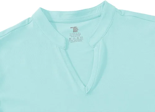 Miniatura 4 de BGOWATU Camisetas polo de golf para mujer, sin mangas, cuello en V, sin cuello, protección UV, secado rápido, ligeras