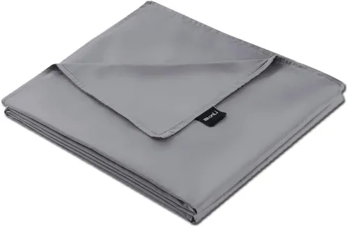 Miniatura 11 de ZonLi Funda de Edredón para Manta con Peso (Gris Leche de Almendra, 48"x72"), Funda de Edredón Suave y Transpirable Tamaño Twin Extraíble Funda