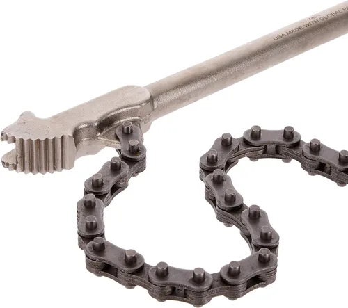 Miniatura 3 de OTC 7401 - Llave de cadena de trinquete, diseño de cabeza que te permite girar la pieza en cualquier dirección sin quitar la llave; se adapta a