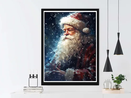 Miniatura 4 de VAIIEYO Kits de arte de diamantes para adultos, Papá Noel, kit de arte de diamantes 5D para principiantes, Navidad, pintura de bricolaje