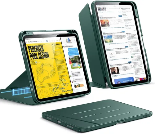 Miniatura 16 de ESR - Funda para iPad Air de 11 pulgadas M3/M2 (2025/2024), iPad Air de 5ª/4ª generación (2022/2020), funda con soporte vertical, múltiples ángulos