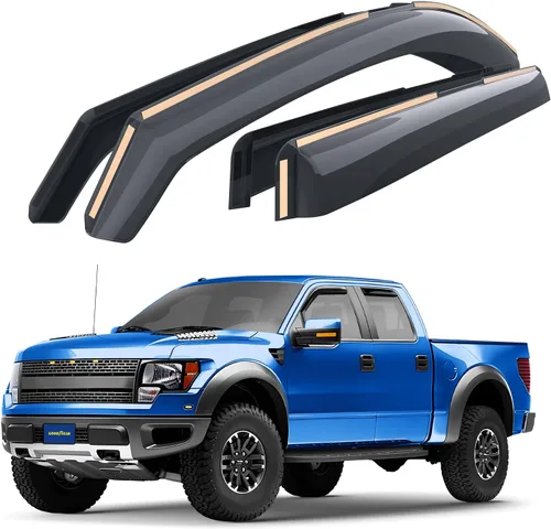 Miniatura 11 de Goodyear - Deflectores de ventana de canal irrompibles para Toyota Sienna 2011-2020, protectores para la lluvia, viseras para la ventana del auto