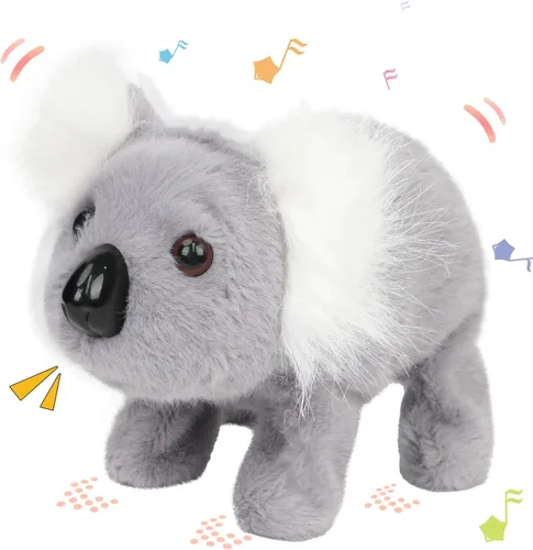 Miniatura 33 de Hopearl - Juguete de peluche electrónico interactivo de unicornio con sonidos y movimientos, camina y tiene un cuerno luminoso; regalo para niños
