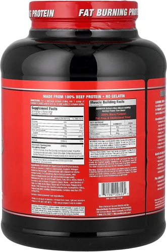 Miniatura 2 de MuscleMeds Carnivor Shred Aislado de Proteína de Carne Hidrolizada Quemadora de Grasa, 0 Lactosa, 0 Azúcar, 0 Grasa, Certificado Halal, Vainilla
