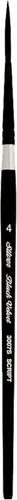 Miniatura 8 de Silver Brush Limited 3007S -1 Pincel de terciopelo negro Script Liner para acuarela, gouache, tintas y tintes, tamaño 1, mango corto