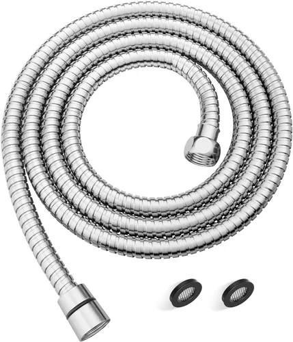 JOMOO 71-Inch Extra Long Shower Hose, Stainless Steel Shower Hose Replacement with Anti-Kink Flexible Design, Universal 1/2" for Bathroom Hand held