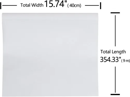 Miniatura 4 de VEELIKE Papel de contacto blanco de 15.74 x 354.33 pulgadas, papel tapiz extraíble con purpurina brillante para despegar y pegar, cubierta