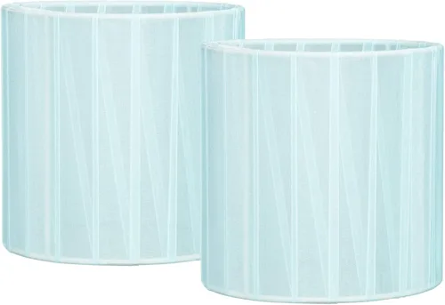 Miniatura 14 de LYON - Pantallas de organza pequeñas con clip para lámpara de pared, juego de 2, tambor pequeño, 5.2 x 5.2 x 5.2 pulgadas de alto, cinta organza