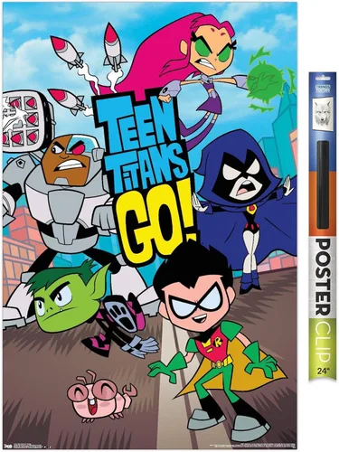 Miniatura 14 de DC Comics Teen Titans Go! - Póster de pared grupal, 22.4 pulgadas de largo x 14.7 pulgadas de ancho, versión premium sin marco