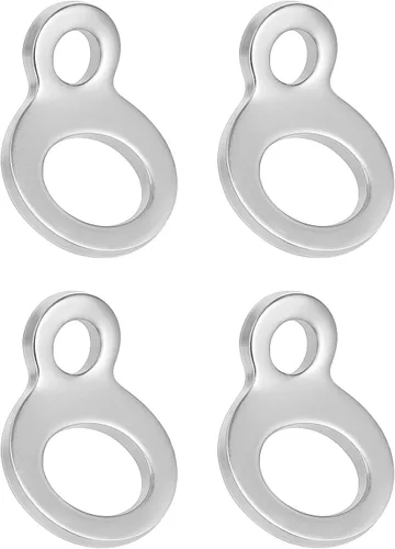 Miniatura 7 de Paquete de 4 correas de anclaje negras Feanron para remolque de motocicleta, accesorios de acero inoxidable ATV Dirt Bike Accesorios, anillo