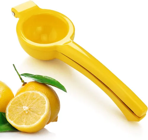 Miniatura 9 de Exprimidor manual de metal cítrico limón lima exprimidor, exprimidor de frutas, metal, herramienta de cocina (rosa)