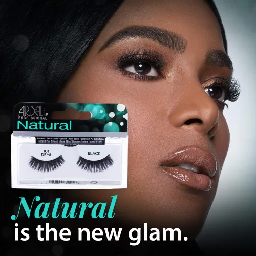 Miniatura 2 de Ardell Pestañas postizas Demi 101 – Negro, volumen completo, tira redondeada pestañas finas para un aspecto natural, paquete de 4