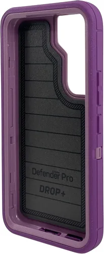 Miniatura 4 de OtterBox - Defender Series Pro - Carcasa rígida para Samsung Galaxy S22 (no modelos S22 Plus o Ultra) (morado feliz)