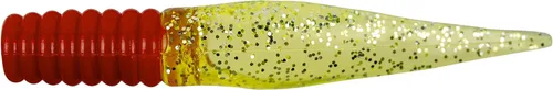 Miniatura 6 de Bobby Garland Slab Slay'R Señuelo de pesca de plástico suave para crappie, equipo de pesca y accesorios, 2 pulgadas, Chartreuse Silver Chartreuse