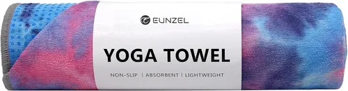 Miniatura 12 de Toalla de yoga Eunzel, toalla para esterilla de yoga caliente con puntos de agarre absorbentes de sudor, antideslizante para yoga caliente, pilates