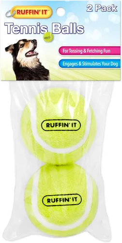 Miniatura 6 de Ruffin' It Pelotas de tenis pequeñas, juguete para perros de tamaño pequeño para parque, hogar o playa, paquete de 3