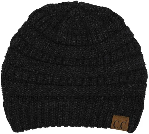 Miniatura 483 de C.C Trendy Warm Chunky Soft Stretch Cable Knit Beanie