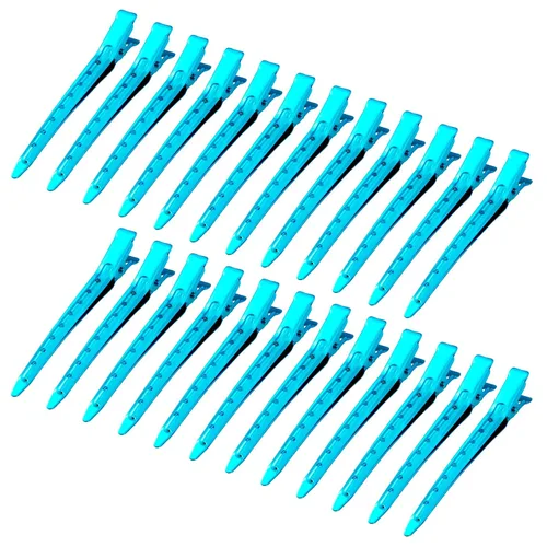 Miniatura 37 de 24 Paquetes de Pinzas Pico de Pato, Bantoye 2.75 Pulgadas Pinzas de Cocodrilo Rizadoras de Metal Antioxidante con Agujeros para Peinado del Cabello