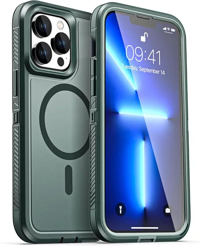 Miniatura 23 de AICase Funda para iPhone 13/14/16e [Compatible con Magsafe], Protección contra caídas de alta resistencia, Defensa multicapa, Grado militar
