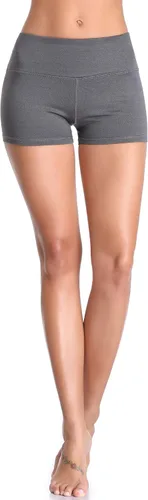 Miniatura 4 de CADMUS Pantalones cortos deportivos de elastano de cintura alta para mujer, para yoga, correr, voleibol