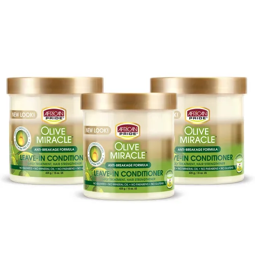 Miniatura 6 de African Pride Acondicionador sin enjuague Olive Miracle 12oz, 12 Oz
