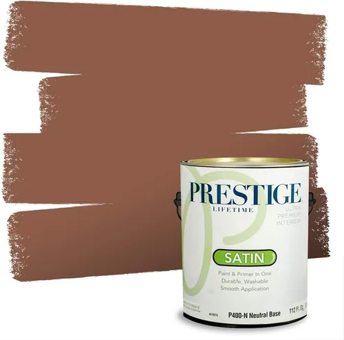 Miniatura 159 de PRESTIGE Pintura exterior e imprimación en uno, bronceado Aberdeen, plano, 1 galón