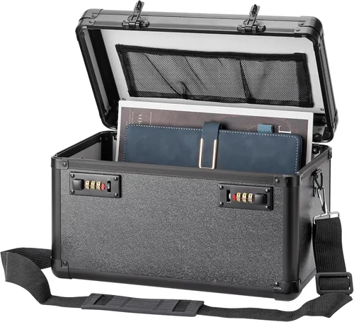 Miniatura 8 de LOCKCURX Caja de seguridad grande – Caja de seguridad con combinación de seguridad, caja de almacenamiento con bloqueo para artículos personales