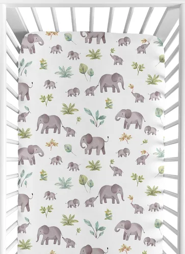 Miniatura 8 de Sweet Jojo Designs Sábanas ajustables para cuna de bebé (perezoso jungla) para niños o niñas, guardería infantil, habitación de niños pequeños